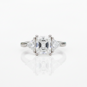 3.0 Ct Three Stone Diamond Option Engagement Ring