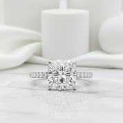 3.0 ct Cushion Cut Diamond Engagement Ring-Evani Jewelry