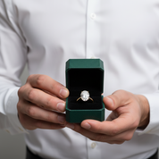 3.0 ct Oval Cut 14k Gold Engagement Ring - Evani Naomi Jewelry