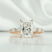 3.0 ct Radiant Cut Diamond Option Engagement Ring - Evani Naomi Jewelry