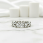 3.0ct Diamond Butterfly Design Infinity Wedding Band-Evani Jewelry