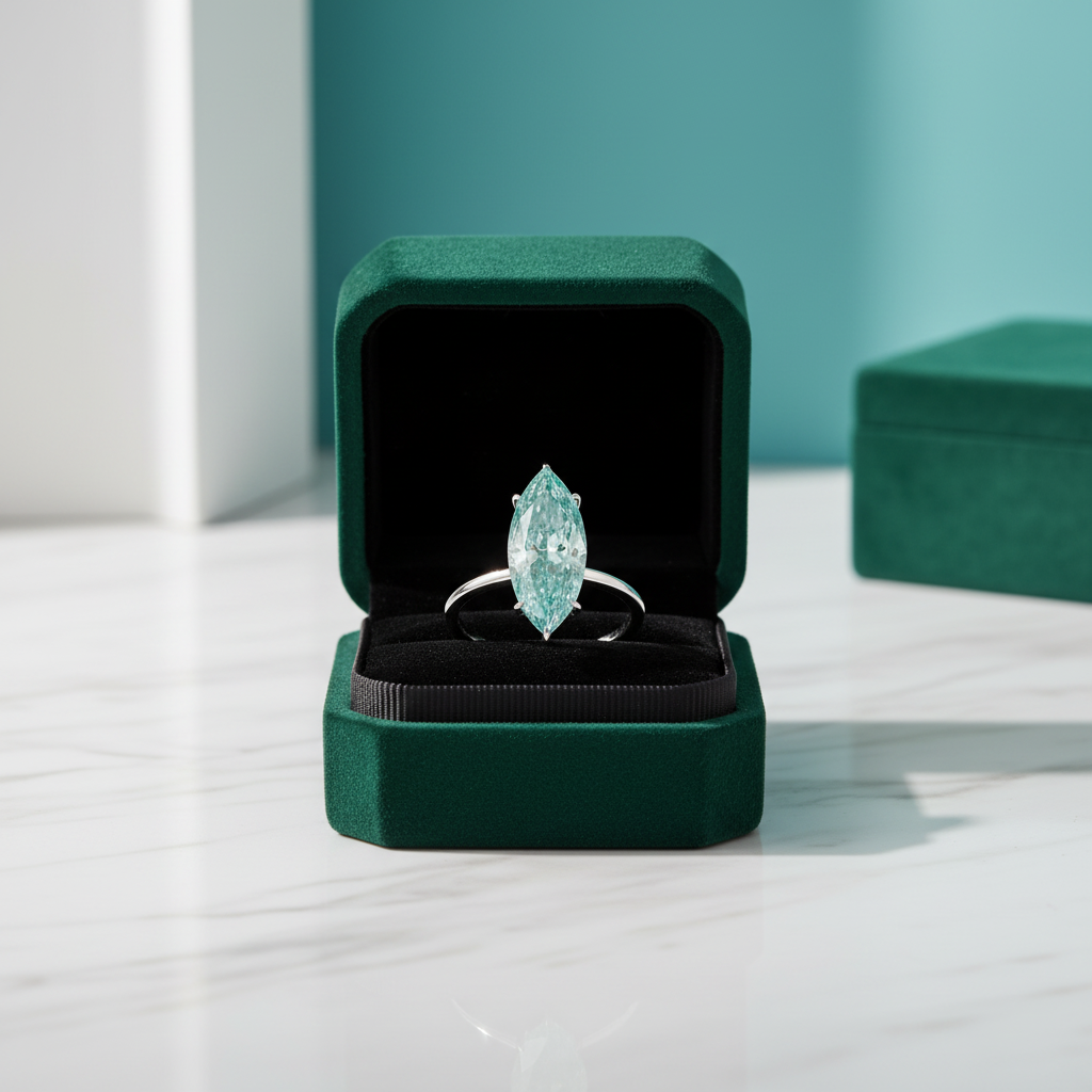 3.0ct Marquise Brilliant Cut Diamond OptionHalo Engagement Ring - Evani Naomi Jewelry