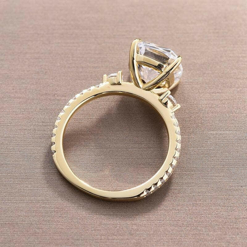 3.5 Carat Cushion Cut Diamond Engagement Ring-Evani Naomi Jewelry
