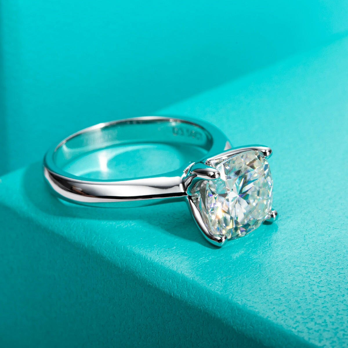 3.5 Ct Cushion Cut Diamond Engagement Ring-Evani Naomi Jewelry
