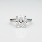 3.5 Ct Cushion Cut Diamond Option Engagement Ring
