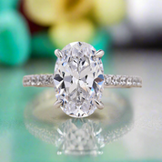 3.50 ct Classic Oval-cut Diamond Engagement Ring-Evani Naomi Jewelry