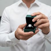 3.50 ct Cushion Cut Diamond Option Halo Engagement Ring - Evani Naomi Jewelry