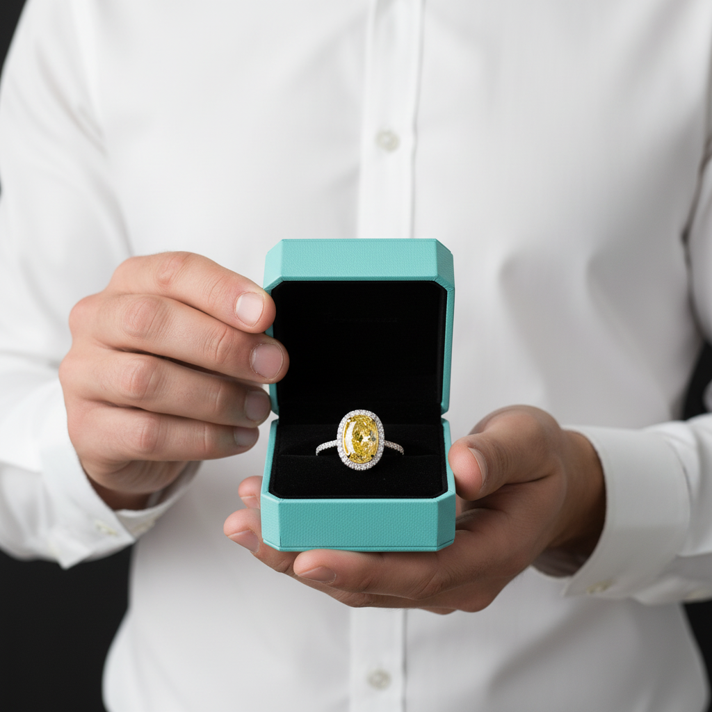 3.50 ct Topaz Birthstone Oval Cut 14k White Gold Engagement Ring