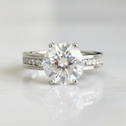 3ct High Crown Diamond Option Wedding Ring