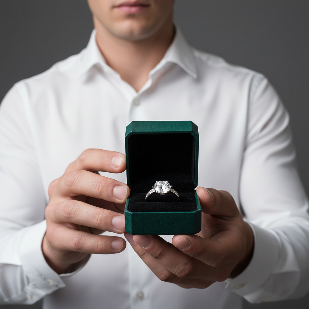 3ct High Crown Diamond OptionWedding Ring