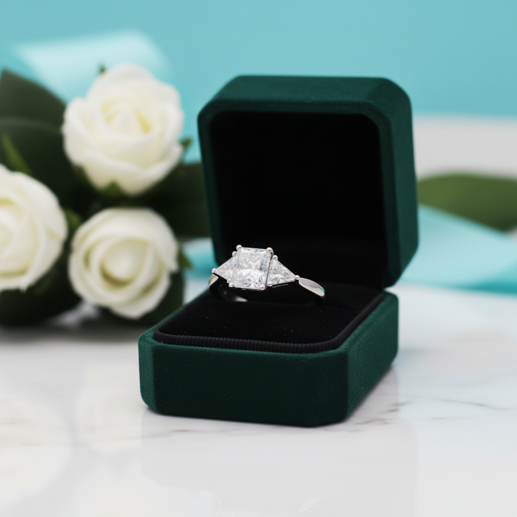 3ct Radiant Cut Diamond OptionEngagement Ring - Evani Naomi Jewelry