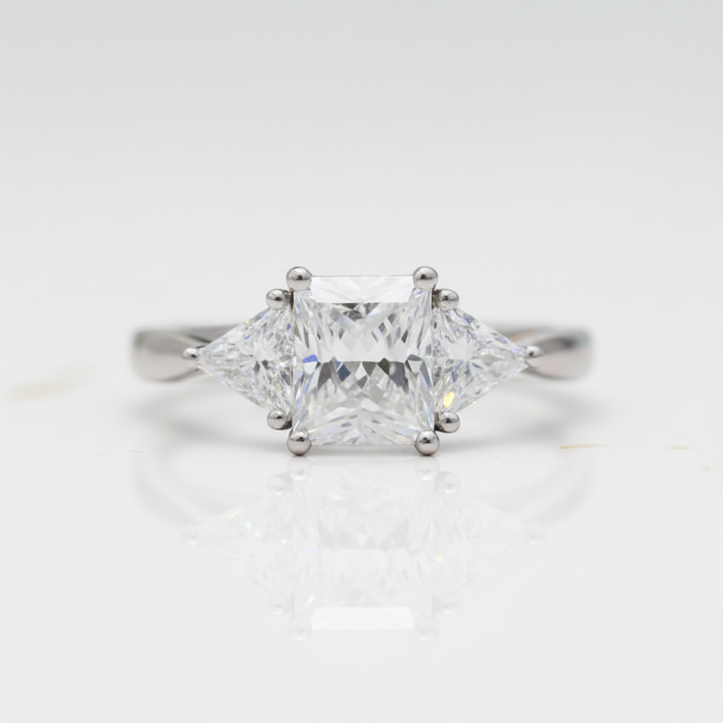3ct Radiant Cut Diamond OptionEngagement Ring - Evani Naomi Jewelry