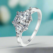 3ct Radiant Cut Diamond Engagement Ring-Evani Naomi Jewelry