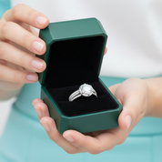 3ct Round Brilliant Cut Diamond Option Halo Engagement Ring - Evani Naomi Jewelry