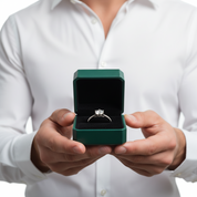 3ct Round Brilliant Diamond Option Engagement Ring - Evani Naomi Jewelry