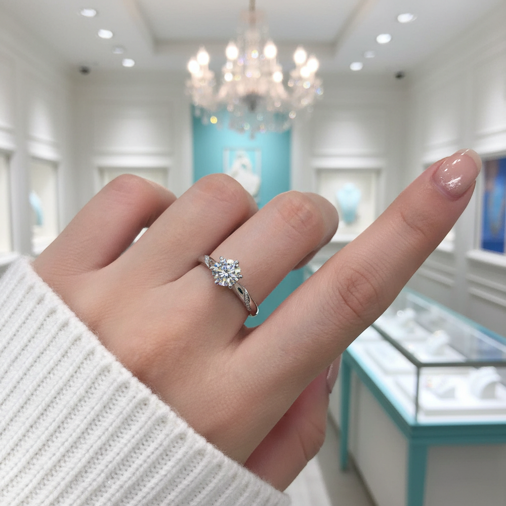 3ct Round Diamond OptionSolitaire Engagement Ring - Evani Naomi Jewelry