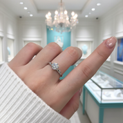 3ct Round Diamond OptionSolitaire Engagement Ring - Evani Naomi Jewelry