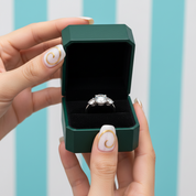 3ct Three Stone Diamond Option Wedding Ring - Evani Naomi Jewelry