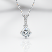 4-Prong Round Diamond Option Solitaire Jewelry Set
