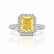 4.0 ct Radiant Cut 14k White Gold Engagement Ring