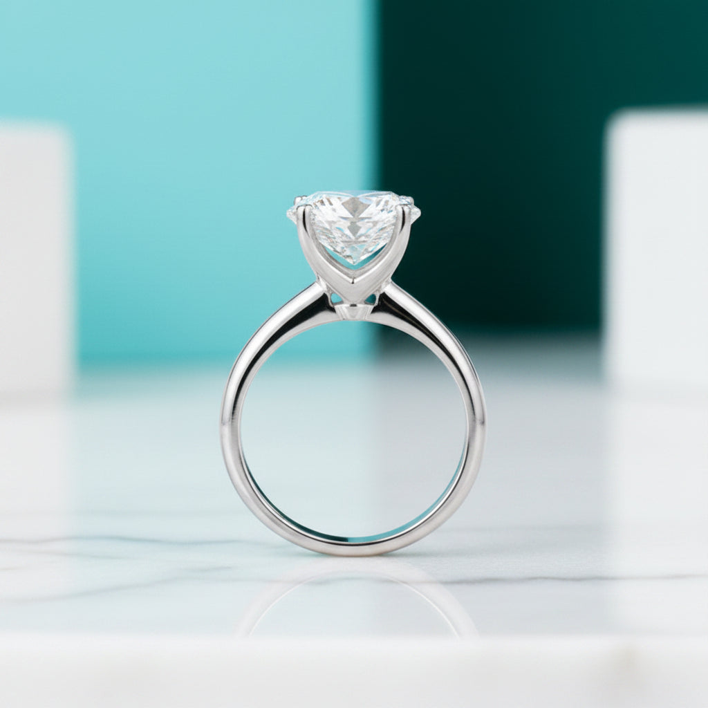 4.0 Ct Diamond Classic Engagement Ring-Evani Jewelry