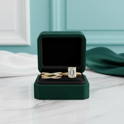 4.0 Ct Emerald Cut 3PC Wedding Set - Evani Naomi Jewelry