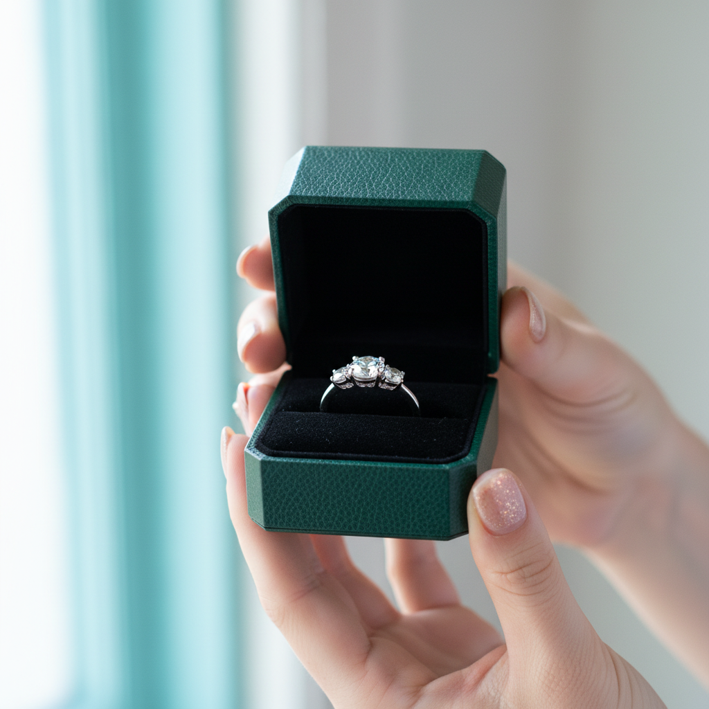 4.0 Ct Three Stone Diamond OptionEngagement Ring