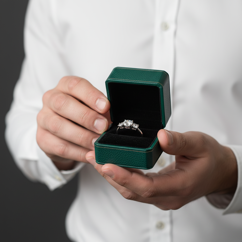 4.0 Ct Three Stone Diamond OptionEngagement Ring