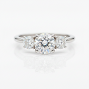 4.0 Ct Three Stone Diamond OptionEngagement Ring