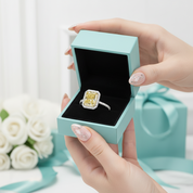 4.0 ct Radiant Cut 14k White Gold Engagement Ring