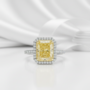 4.0 ct Topaz Radiant Cut Engagement Ring