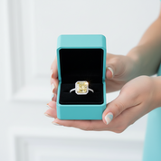 4.0 ct Topaz Radiant Cut Engagement Ring