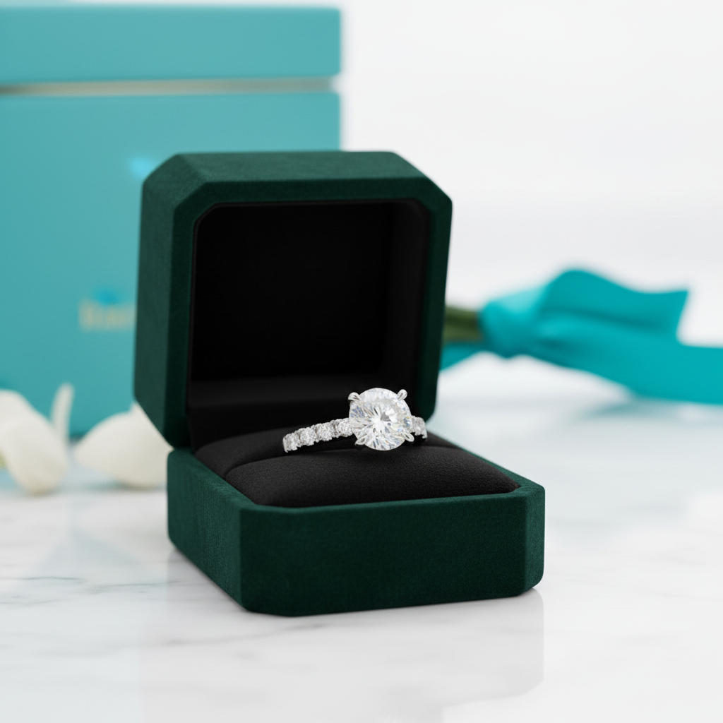 4.3 Cttw Round Diamond Option Classic Wedding Ring