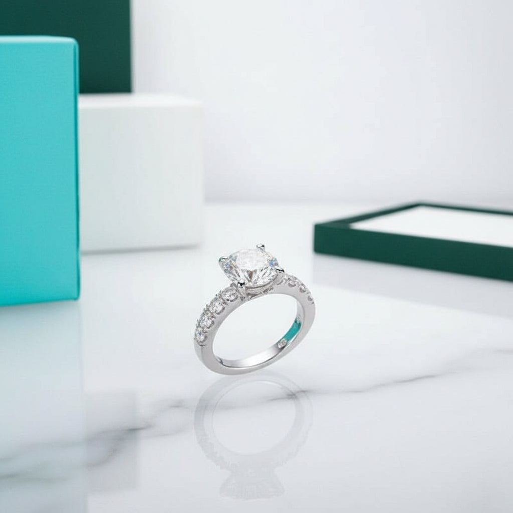 4.3 Cttw Round Diamond Classic Wedding Ring-Evani Jewelry