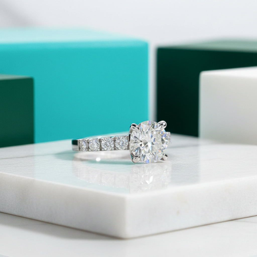 4.3 Cttw Round Diamond Classic Wedding Ring-Evani Jewelry