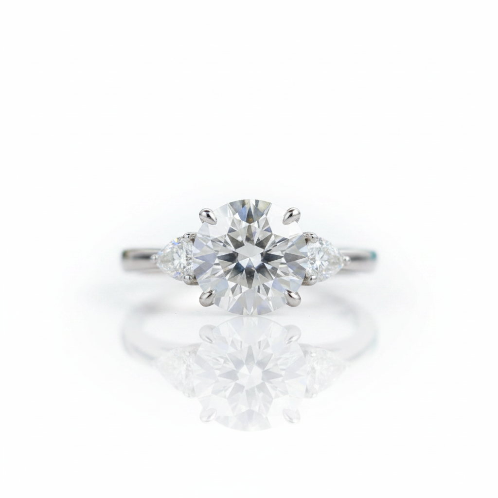 4.6 Ctw Three Stone Diamond Option Wedding Ring