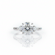 4.6 Ctw Three Stone Diamond Option Wedding Ring