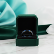 4mm Two-Tone Groove Men's Tungsten Wedding Band - Evani Naomi Jewelry