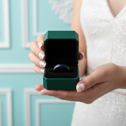 4mm Two-Tone Groove Men's Tungsten Wedding Band - Evani Naomi Jewelry