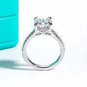 5.0 Ct Cushion Cut Diamond Classic Engagement Ring-Evani Naomi Jewelry