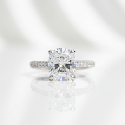 5.0 Ct Cushion Cut Diamond Option Classic Engagement Ring