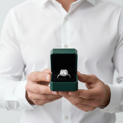 5.0 Ct Cushion Cut Diamond OptionHalo Engagement Ring