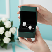5.0 Ct Cushion Cut Diamond Option Hidden Halo Engagement Ring