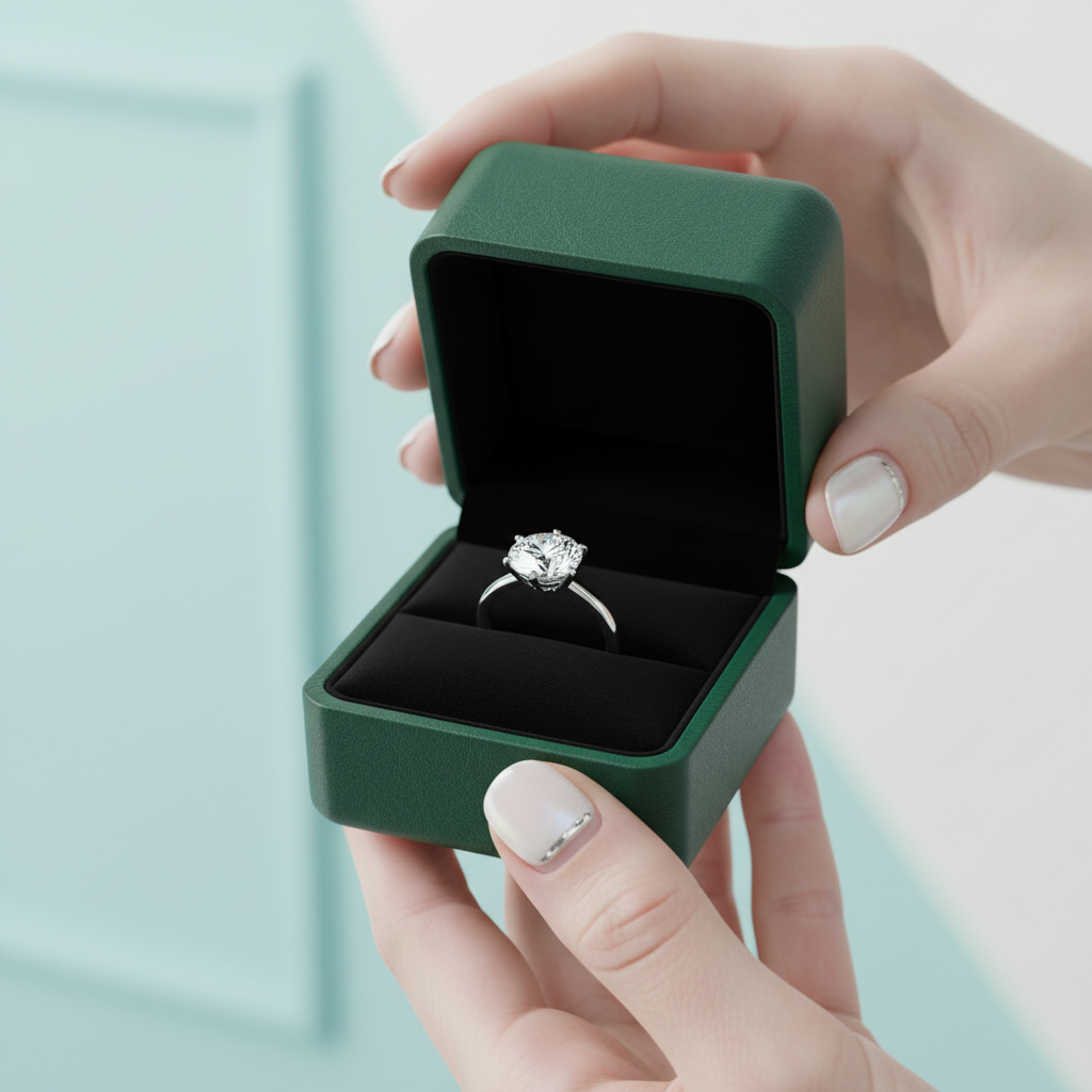 5.0 Ct Round Cut Diamond Option Engagement Ring