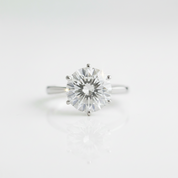 5.0 Ct Round Cut Diamond OptionSolitaire Engagement Ring