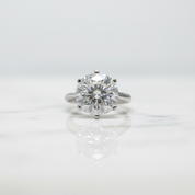 5.0 Ct Round Cut Diamond Option Solitaire Engagement Ring