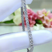 5.0 Ct Round Diamond Chain Beads Bracelet-Evani Naomi Jewelry