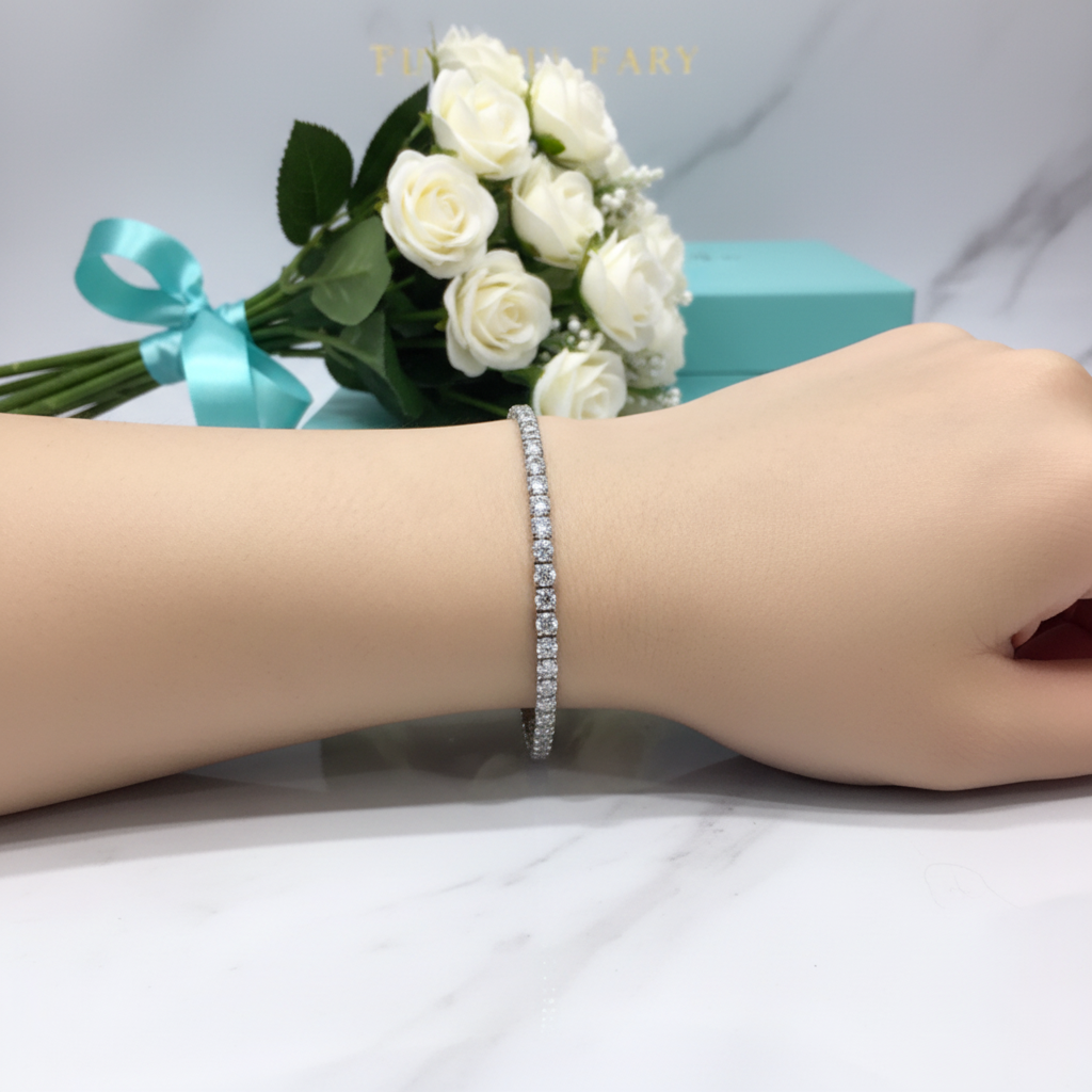 5.0 Ct Round Diamond Option Chain Beads Bracelet