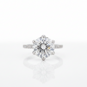 5.0 Ct Round Diamond Option Engagement Ring