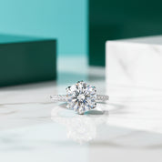 5.0 Ct Round Diamond Option Engagement Ring